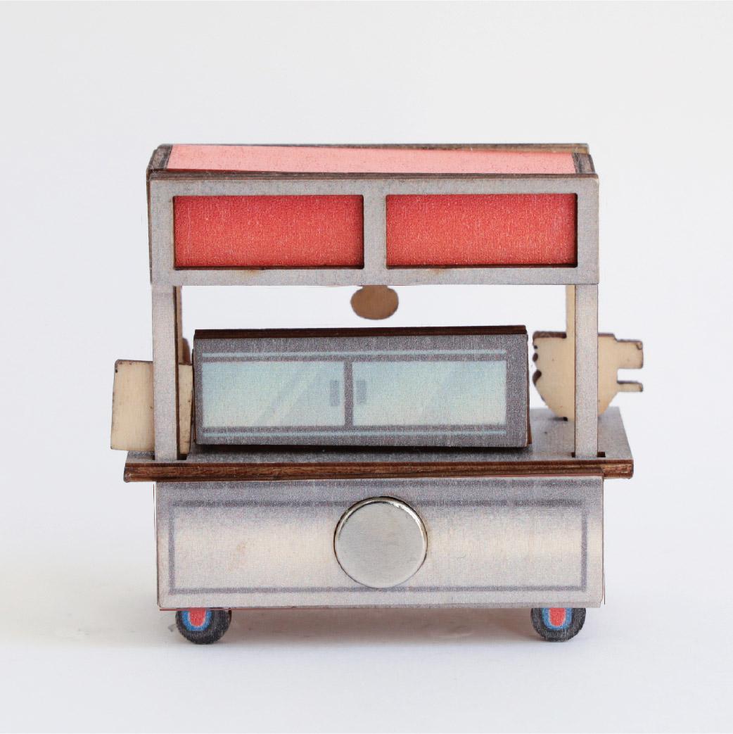 【猴子設計】攤車磁鐵- 鹹酥雞