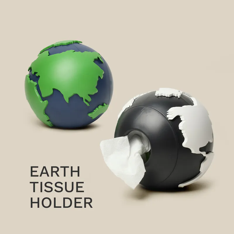 QUALY｜愛地球-衛生紙盒/藍