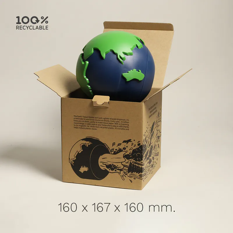 QUALY｜愛地球-衛生紙盒/藍