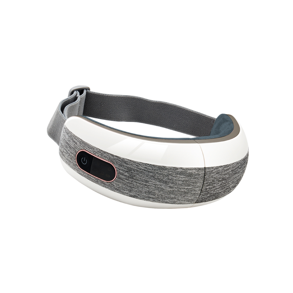 TAKASIMA 高島 眠眠兵 按摩眼罩 M-2209A 灰霧亮白