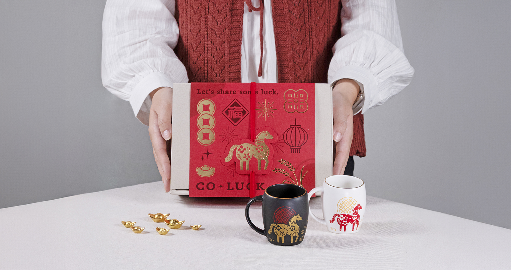 集瓷 cocera 【馬年限定】Co·Luck 集富馬 迷你杯雙入組