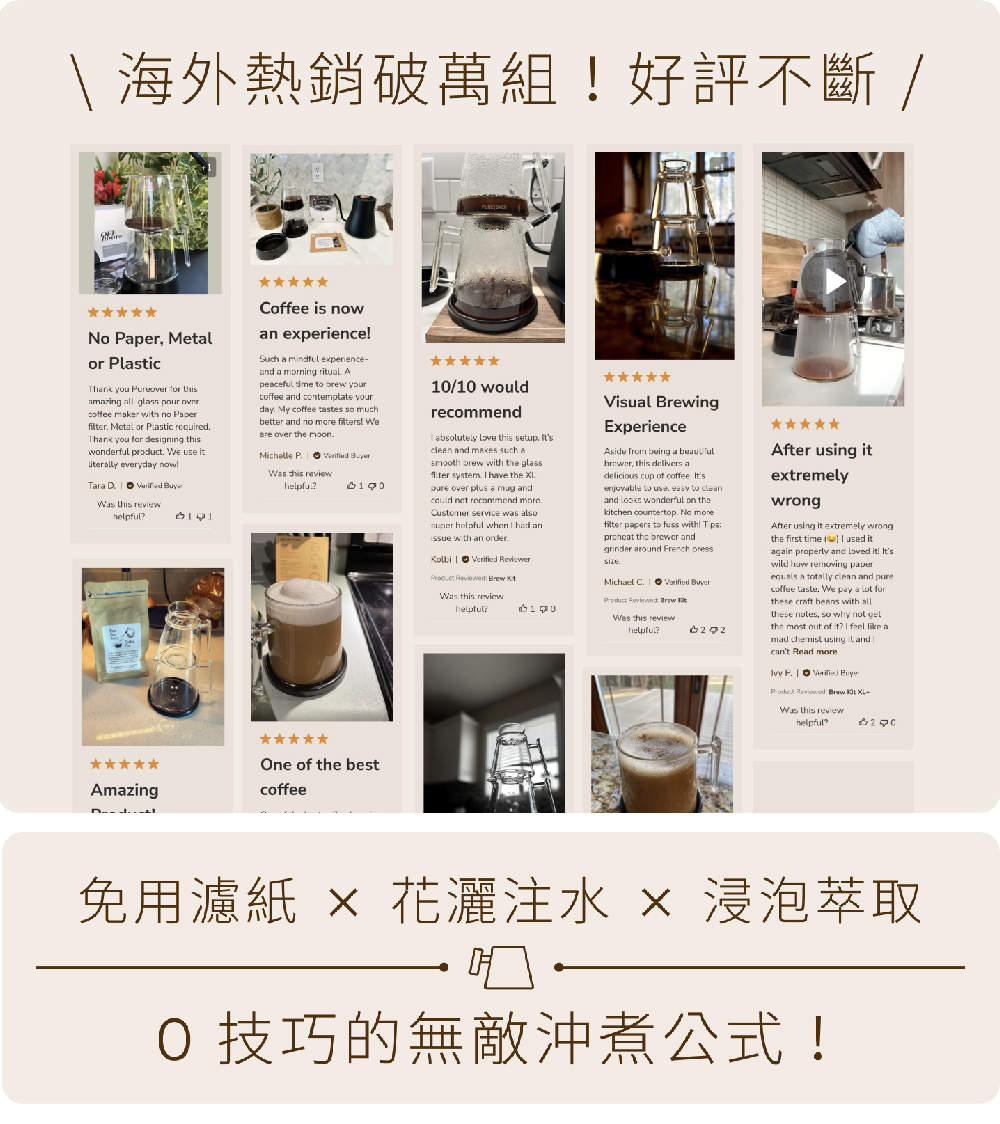 Simple Real Pure Over花灑浸萃手沖組 XL