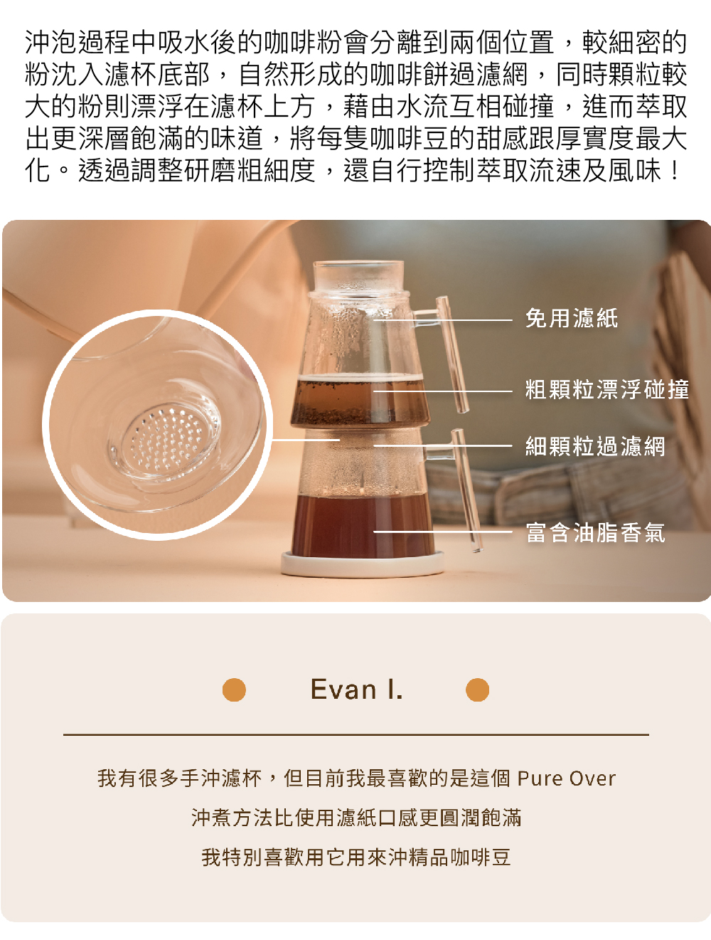 Simple Real Pure Over花灑浸萃手沖組 XL