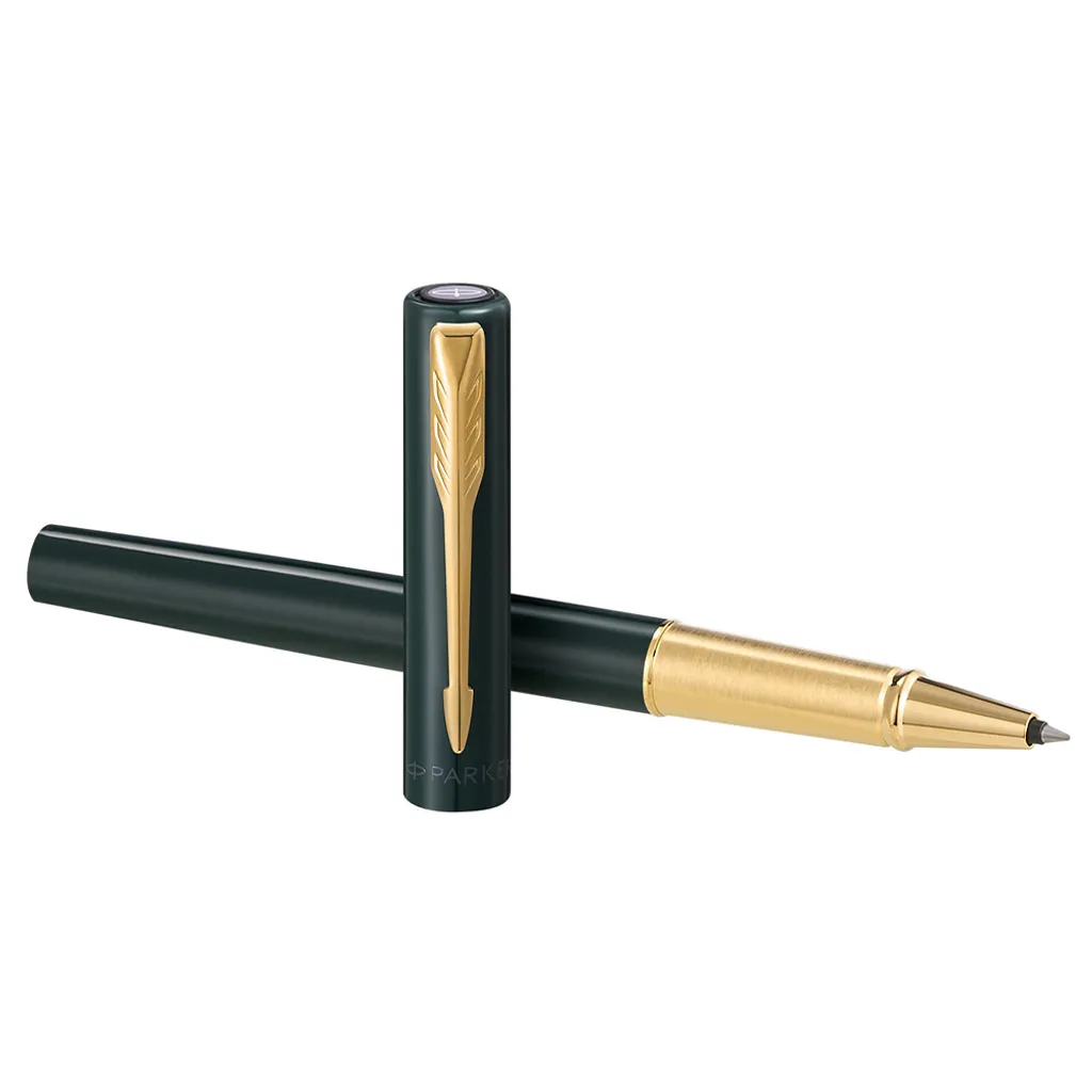 PARKER派克 威雅XL系列 原野綠（限定）鋼珠筆 真皮筆套組