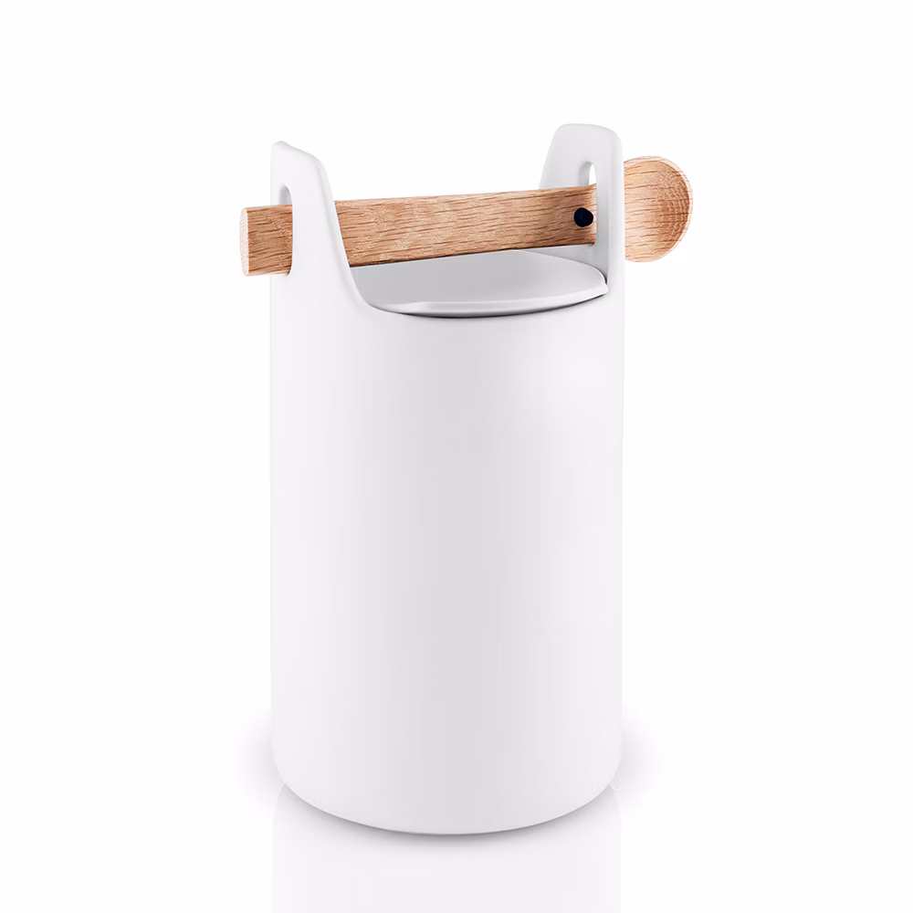 丹麥Eva Solo收納工具筒附蓋&湯匙．20cm．白