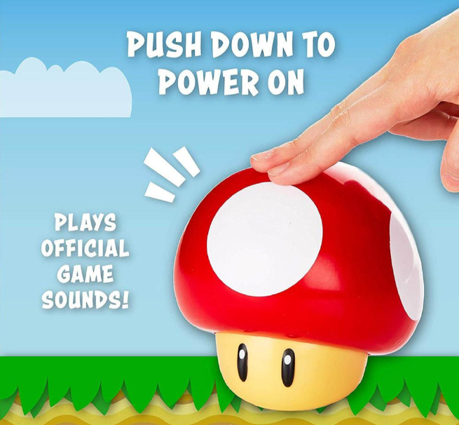 Travelmall Paladone 任天堂超級瑪利歐蘑菇發聲燈