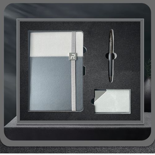 綁帶筆記本商務套裝禮盒