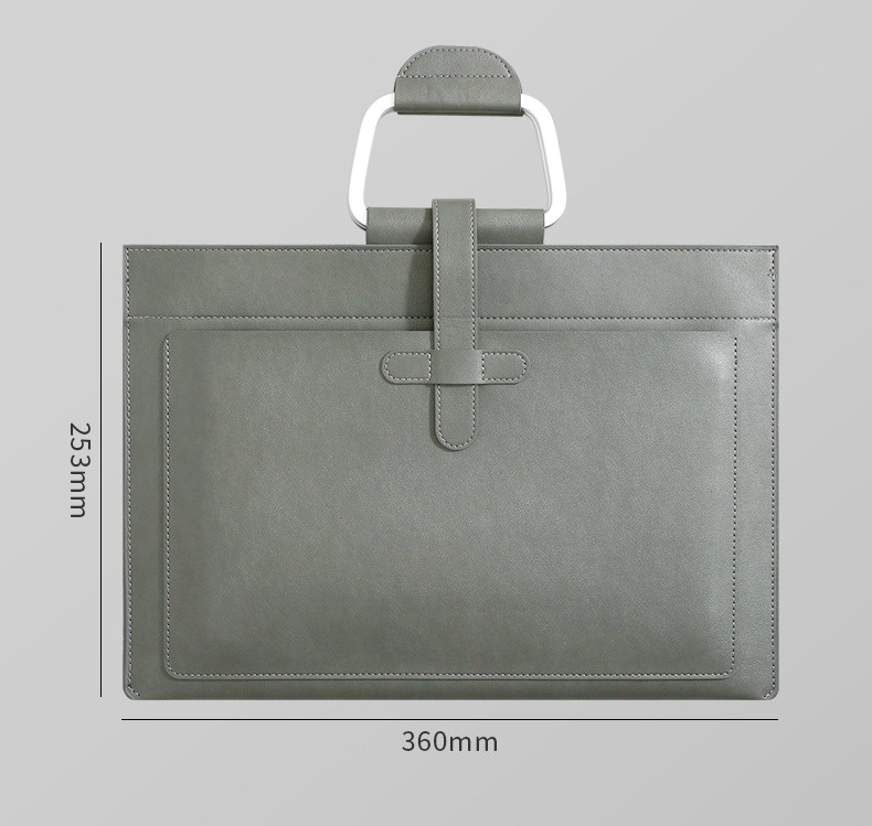 A4大容量防水皮質文件包