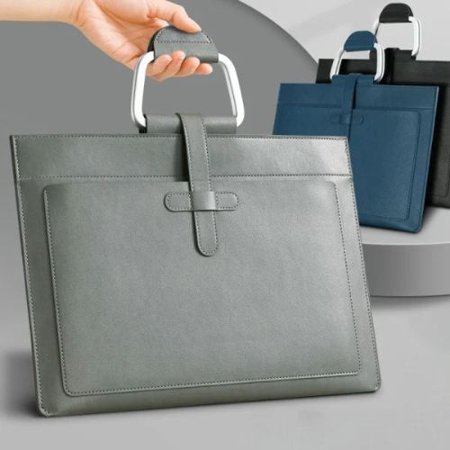 A4大容量防水皮質文件包