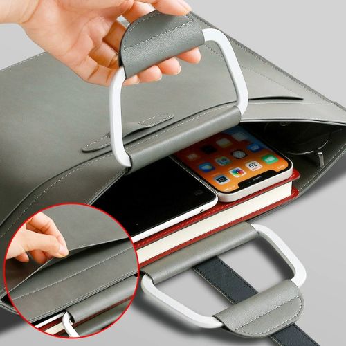 A4大容量防水皮質文件包