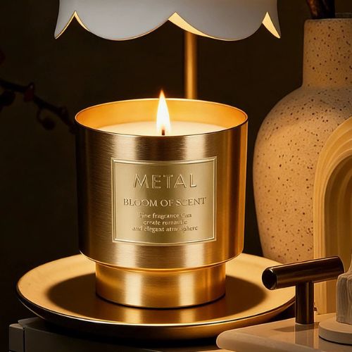 輕奢金屬杯香氛蠟燭