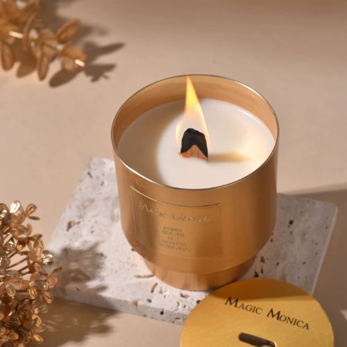 輕奢金屬杯香氛蠟燭