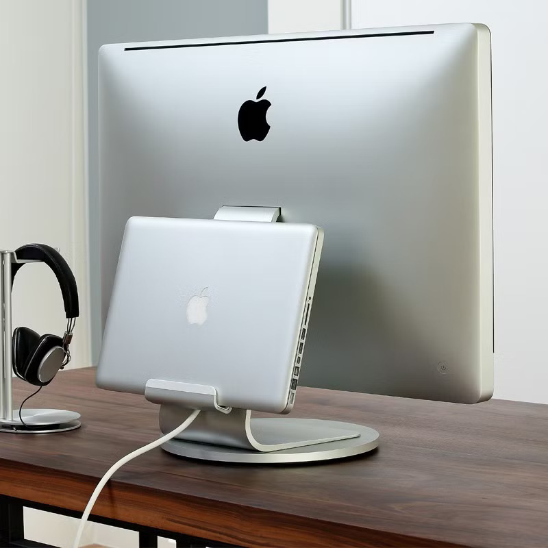 Just Mobile AluDisc 鋁質360度螢幕旋轉底座(適用各款桌機螢幕)