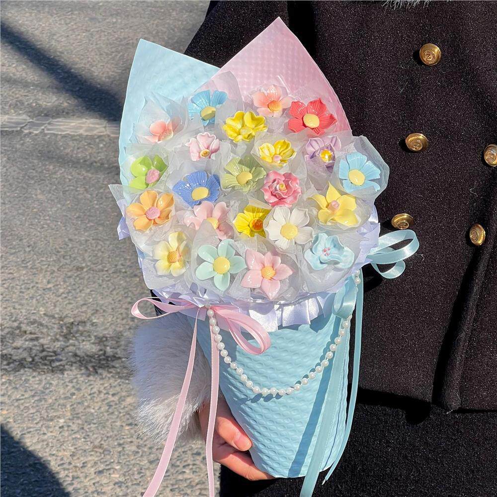 高級陶瓷花束-附提袋/燈串