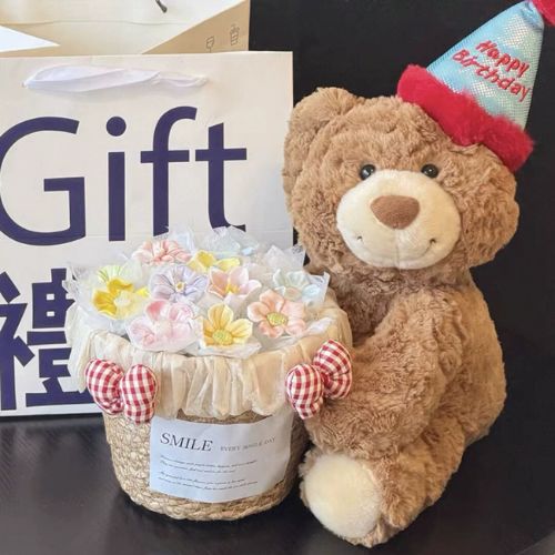 高級陶瓷花束-附提袋/燈串